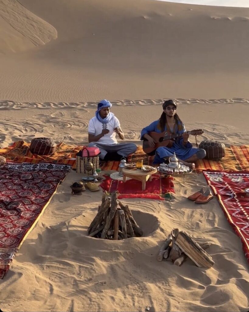 Tamri Sandune Berbers with traditional Moroccan tea