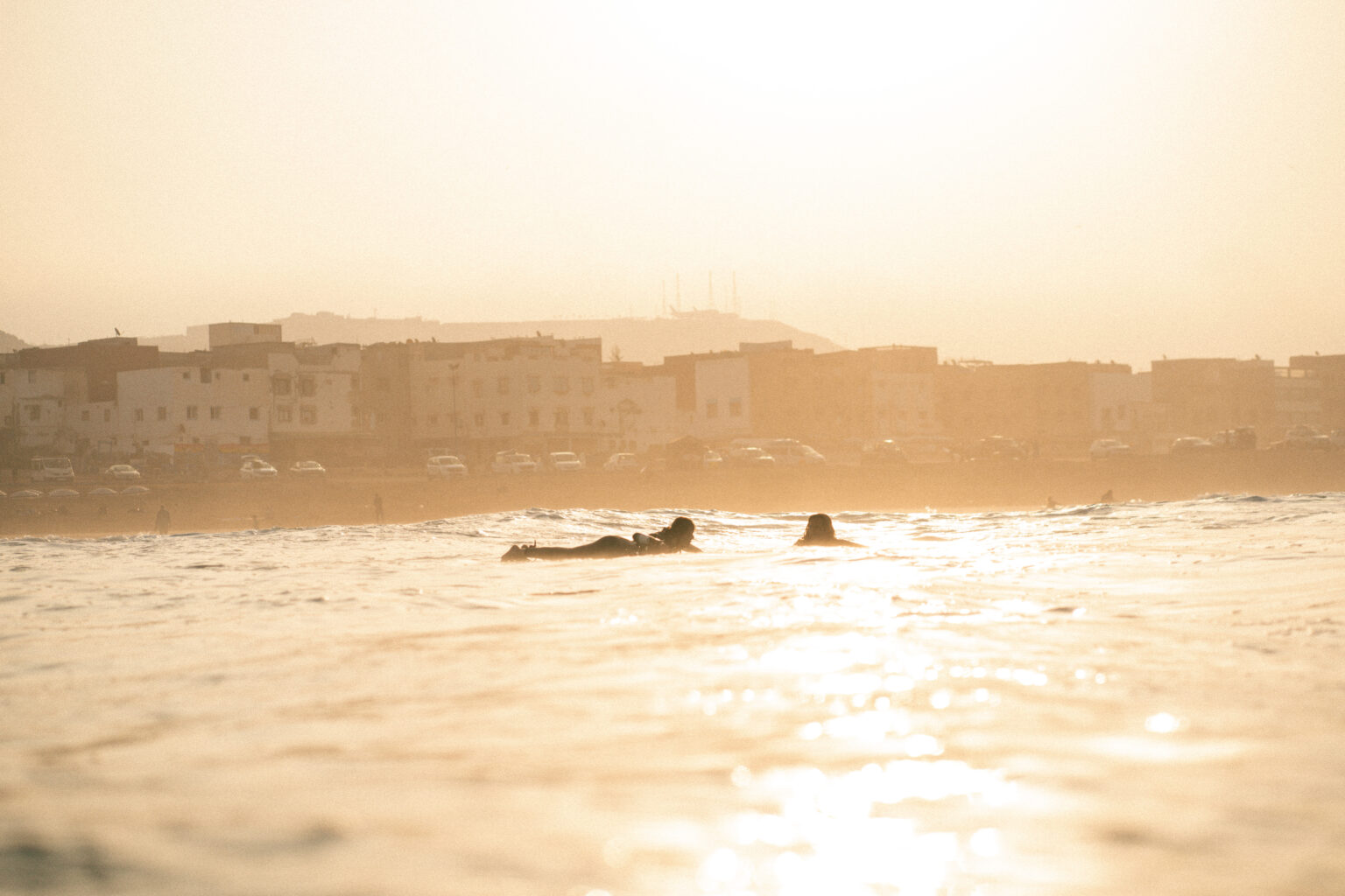 Sunrise surf lesson at anza beach, agadir